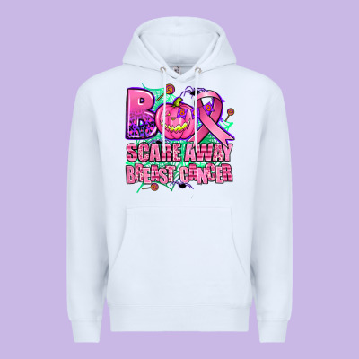 Halloween Boo With Cancer Ribbon Breast Cancer Sca Premium Hoodie Designed By Adodesignshop