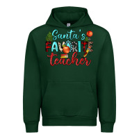 Forest Green santa s favorite teacher Urban Hoodie - JahusDesignShop