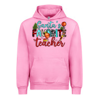Fuchsia Pink santa s favorite teacher Urban Hoodie - JahusDesignShop