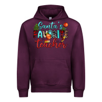 Mauve Wine santa s favorite teacher Urban Hoodie - JahusDesignShop