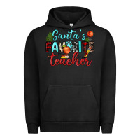 Pigment Black santa s favorite teacher Urban Hoodie - JahusDesignShop