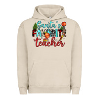 Pigment French Oak santa s favorite teacher Urban Hoodie - JahusDesignShop
