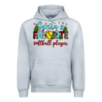 Heather Grey santa s favorite softball player Urban Hoodie - JahusDesignShop