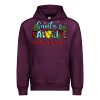 Mauve Wine santa s favorite softball player Urban Hoodie - JahusDesignShop