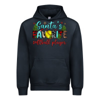 Navy santa s favorite softball player Urban Hoodie - JahusDesignShop