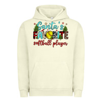 Pigment Pistachio santa s favorite softball player Urban Hoodie - JahusDesignShop