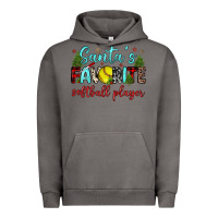 Pigment Tornado santa s favorite softball player Urban Hoodie - JahusDesignShop