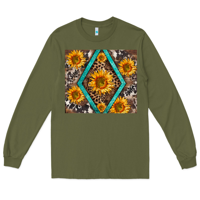 Sunflower Tumbler Long Sleeve Tee by BarkalooDesign | Teevron