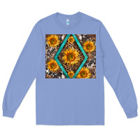 Colony Blue sunflower tumbler Long Sleeve Tee - BarkalooDesign
