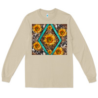 Mushroom sunflower tumbler Long Sleeve Tee - BarkalooDesign
