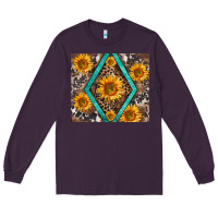 Plum sunflower tumbler Long Sleeve Tee - BarkalooDesign