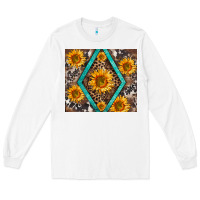 White sunflower tumbler Long Sleeve Tee - BarkalooDesign