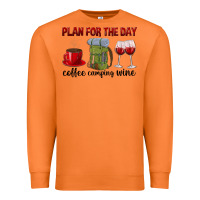 Carrot Plan for the day coffee camping wine Premium Sweatshirt - texasbilliewilder