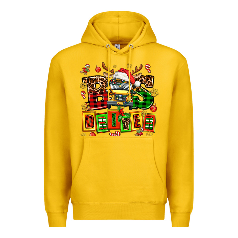 Bus Driver Chrıstmas Premium Hoodie by AdoDesignShop | Teevron