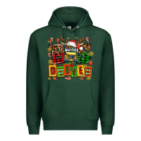 Sports Green bus driver chrıstmas Premium Hoodie - AdoDesignShop
