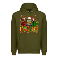 Army Green bus driver chrıstmas Premium Hoodie - AdoDesignShop