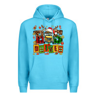 Ocean Blue bus driver chrıstmas Premium Hoodie - AdoDesignShop