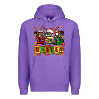 Purple bus driver chrıstmas Premium Hoodie - AdoDesignShop