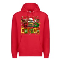 Red bus driver chrıstmas Premium Hoodie - AdoDesignShop