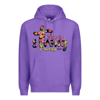 Purple she is strong proverbs 31 25 Premium Hoodie - JahusDesignShop