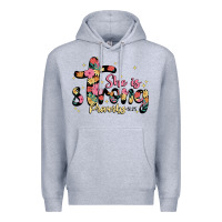 Heather Grey she is strong proverbs 31 25 Premium Hoodie - JahusDesignShop