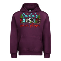 Mauve Wine santa s favorite soccer player Urban Hoodie - JahusDesignShop