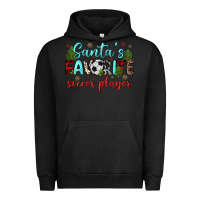 Pigment Black santa s favorite soccer player Urban Hoodie - JahusDesignShop