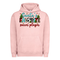 Pigment Salmon santa s favorite soccer player Urban Hoodie - JahusDesignShop