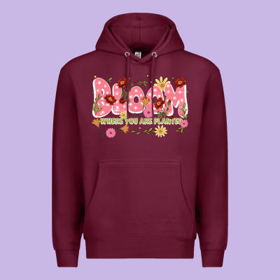 Bloom Where You Are Planted Premium Hoodie Designed By Jahusdesignshop