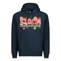 Navy bloom where you are planted Premium Hoodie - JahusDesignShop