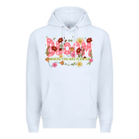 White bloom where you are planted Premium Hoodie - JahusDesignShop