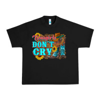 Black cowgirls don't crty boots hat sunflowers Urban Heavy Tee - Artiststas