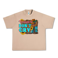 Burro cowgirls don't crty boots hat sunflowers Urban Heavy Tee - Artiststas
