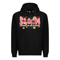 Black bloom where you are planted Premium Hoodie - JahusDesignShop