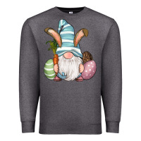 Charcoal Heather Easter Bunny Gnomes with Egg and Carrot Premium Sweatshirt - RanaPortraitStore
