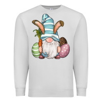 Dove Grey Easter Bunny Gnomes with Egg and Carrot Premium Sweatshirt - RanaPortraitStore