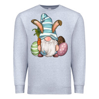 Heather Grey Easter Bunny Gnomes with Egg and Carrot Premium Sweatshirt - RanaPortraitStore