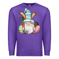 Purple Easter Bunny Gnomes with Egg and Carrot Premium Sweatshirt - RanaPortraitStore