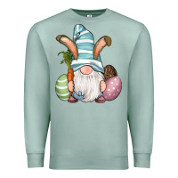 Seafoam Easter Bunny Gnomes with Egg and Carrot Premium Sweatshirt - RanaPortraitStore