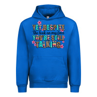 Cobalt yet despite the look on my face you are still talk Urban Hoodie - AdoDesignShop