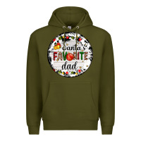 Army Green christmas  santas favourite Premium Hoodie - AdoDesignShop