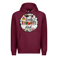 Burgundy christmas  santas favourite Premium Hoodie - AdoDesignShop