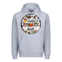Heather Grey christmas  santas favourite Premium Hoodie - AdoDesignShop