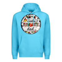 Ocean Blue christmas  santas favourite Premium Hoodie - AdoDesignShop