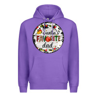 Purple christmas  santas favourite Premium Hoodie - AdoDesignShop