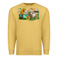 Antique Gold Sheep coffee cups Premium Sweatshirt - texasbilliewilder