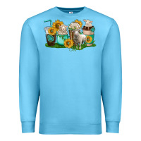 Ocean Blue Sheep coffee cups Premium Sweatshirt - texasbilliewilder