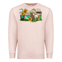 Pale Pink Sheep coffee cups Premium Sweatshirt - texasbilliewilder