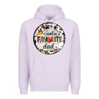 Lilac christmas  santas favourite Premium Hoodie - AdoDesignShop