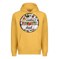 Mustard christmas  santas favourite Premium Hoodie - AdoDesignShop